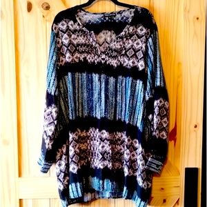 Soft & Stylish Tolani Top -Blue and Black